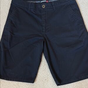 Quiksilver Men's Dark Navy Flat Front Shorts